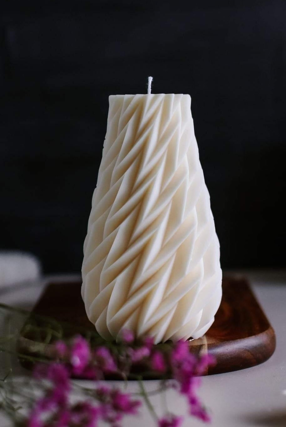 Ziggy Candle Mould 0 - Silicone Mould, Mold for DIY Candles. Created using candle making kit with cotton candle wicks and candle colour chips. Using soy wax for pillar candles. Sold by Myka Candles Moulds Australia
