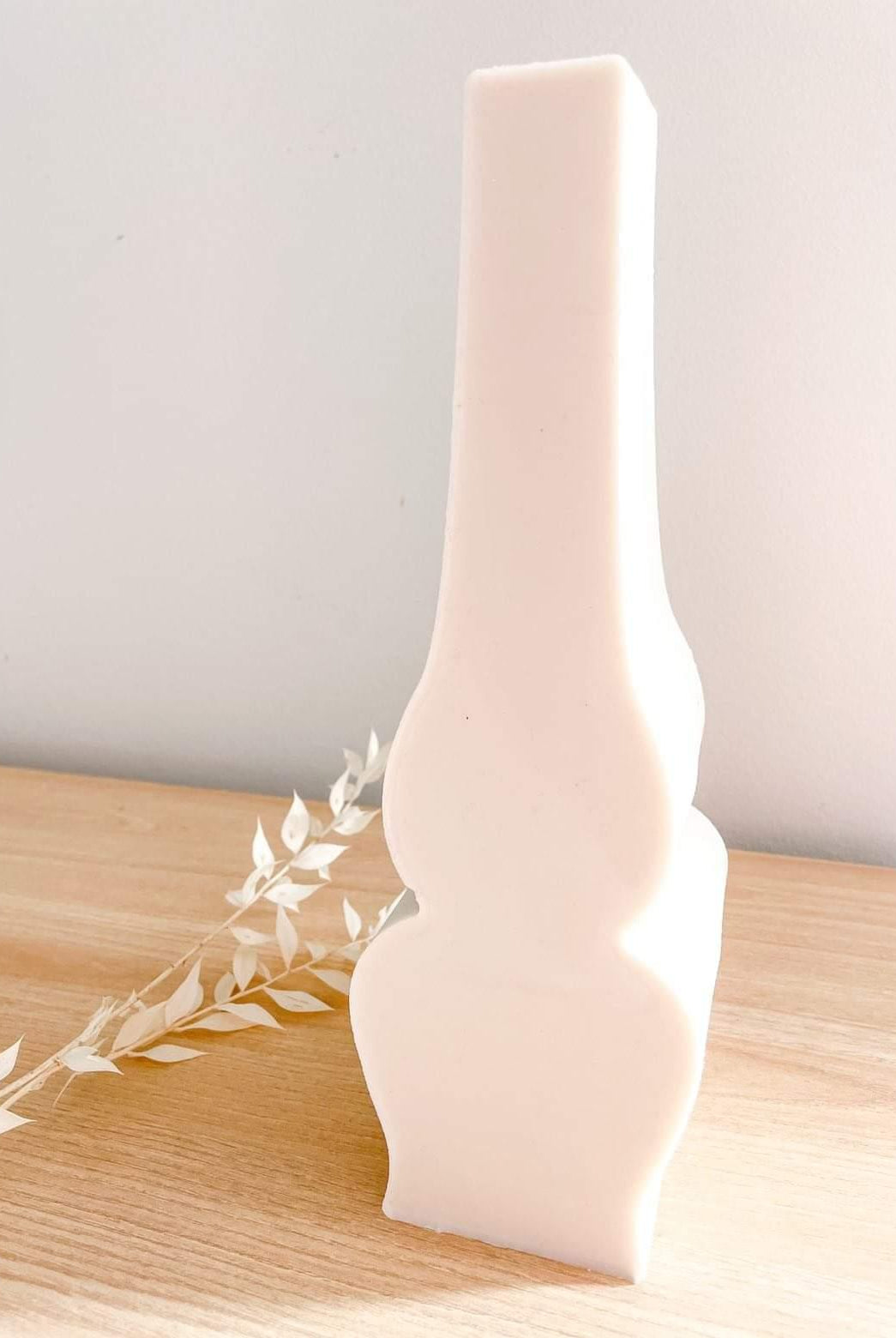 Oil Lamp Candle Mould 4 - Silicone Mould, Mold for DIY Candles. Created using candle making kit with cotton candle wicks and candle colour chips. Using soy wax for pillar candles. Sold by Myka Candles Moulds Australia