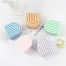 Rainbow Candle Mould 3 - Silicone Mould, Mold for DIY Candles. Created using candle making kit with cotton candle wicks and candle colour chips. Using soy wax for pillar candles. Sold by Myka Candles Moulds Australia