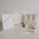 Ruins Candle Mould 0 - Silicone Mould, Mold for DIY Candles. Created using candle making kit with cotton candle wicks and candle colour chips. Using soy wax for pillar candles. Sold by Myka Candles Moulds Australia