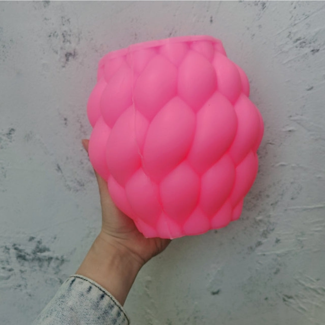 Braid Candle Mould 4 - Silicone Mould, Mold for DIY Candles. Created using candle making kit with cotton candle wicks and candle colour chips. Using soy wax for pillar candles. Sold by Myka Candles Moulds Australia