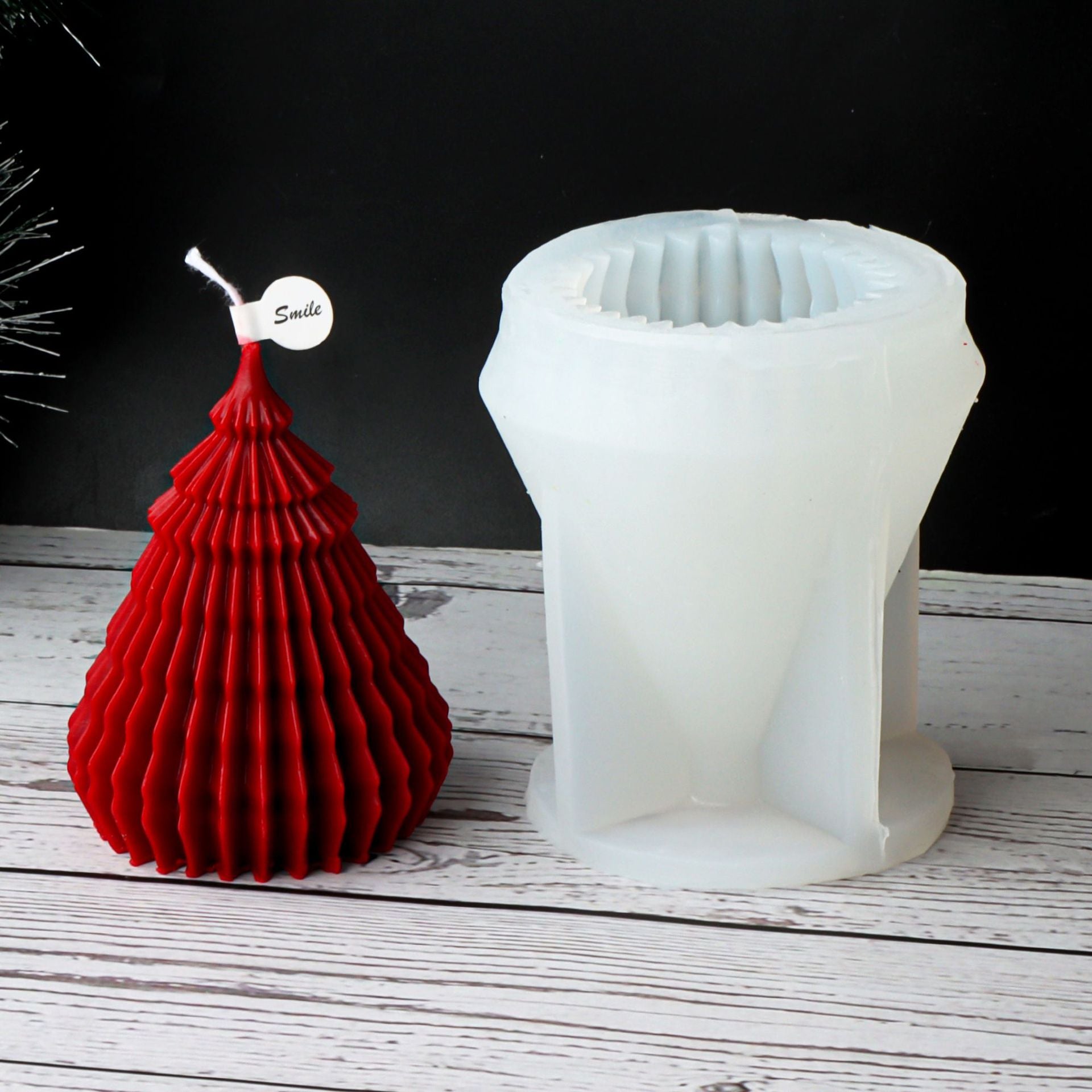 Christmas tree candle mould