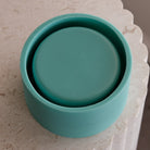 A detailed 12cm Straight Candle Jar Mould silicone candle mould by MYKA Candles and Moulds, perfect for casting concrete vessels and resin moulds.