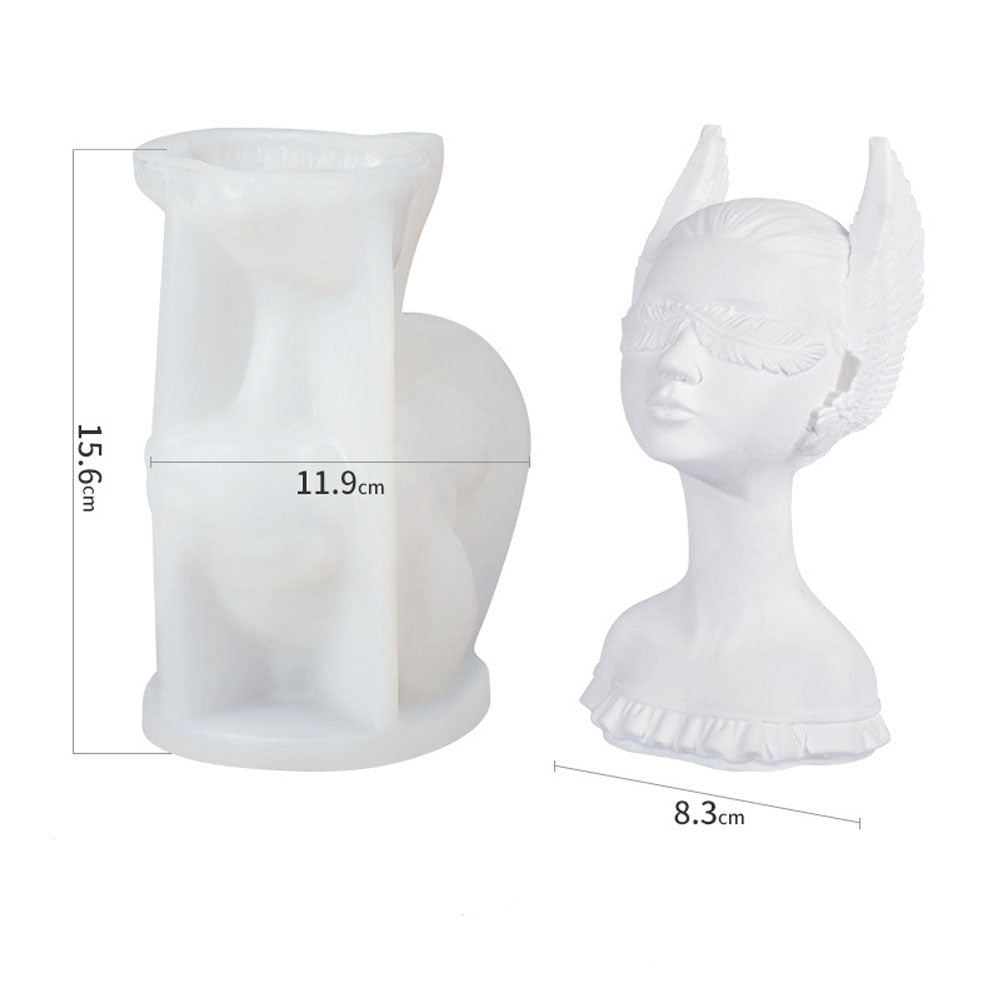A heat-resistant Aetherial Fae Candle Mould silicone candle mould by MYKA Candles and Moulds, ideal for soap, resin, and baking mould applications.