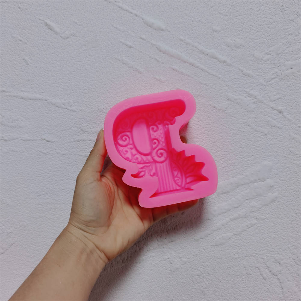 A high-performance Alphabet Silicone Candle Moulds silicone candle mold from MYKA Candles and Moulds for resin art and professional baking mould use.