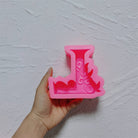 A versatile Alphabet Silicone Candle Moulds silicone candle mould by MYKA Candles and Moulds, suitable for resin moulds and decorative cake mould shapes.