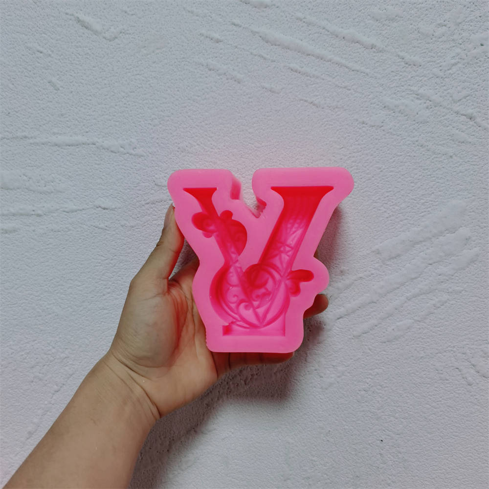 A high-performance Alphabet Silicone Candle Moulds silicone candle mold from MYKA Candles and Moulds for resin art and professional baking mould use.
