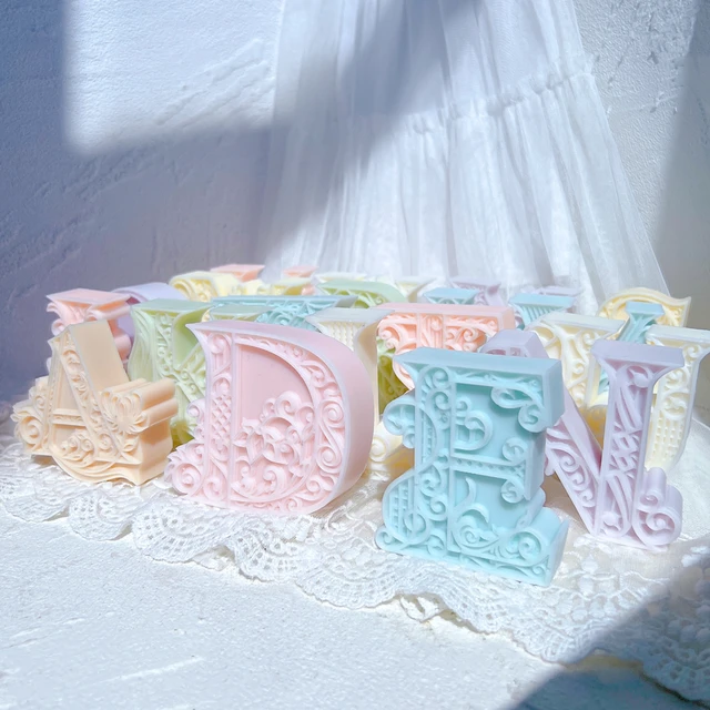 The Alphabet Silicone Candle Moulds silicone candle mould by MYKA Candles and Moulds, optimized for professional candle, soap, and cake moulds.