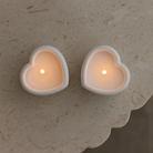 The Amour Heart Tealight Duo Candle Mould silicone candle mould from MYKA Candles and Moulds, a professional supply for candle, soap, and baking moulds.
