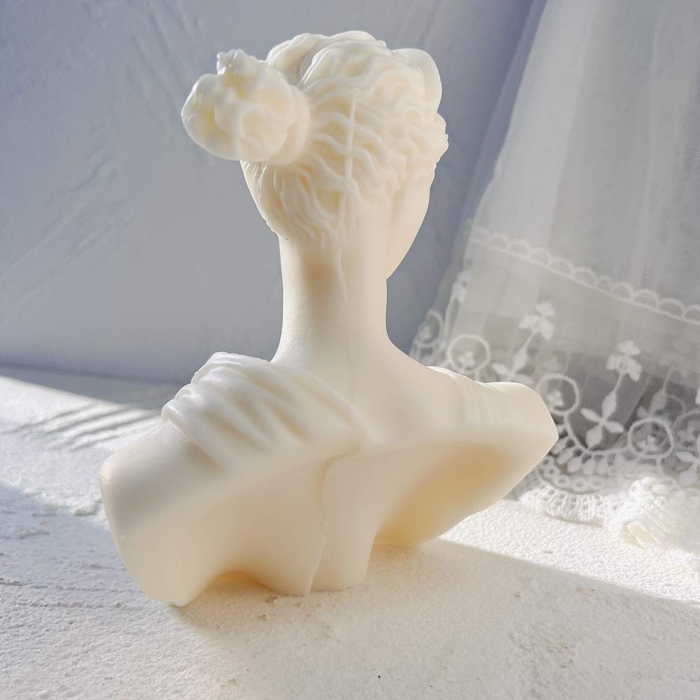A heat-resistant Artemis Candle Mould silicone candle mould by MYKA Candles and Moulds, ideal for soap, resin, and baking mould applications.