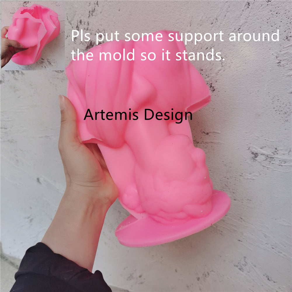 The Artemis Candle Mould silicone candle mould by MYKA Candles and Moulds, optimized for professional candle, soap, and cake moulds.