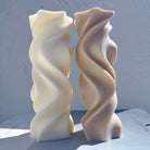 A versatile Asymmetrical Pillar Candle Mould silicone candle mould by MYKA Candles and Moulds, suitable for resin moulds and decorative cake mould shapes.