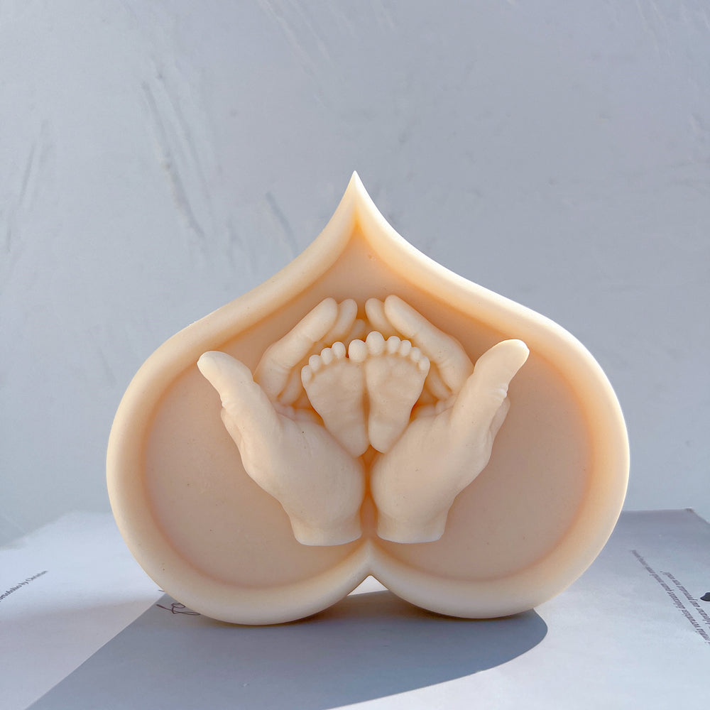 The Baby Feet Candle Mould silicone candle mould from MYKA Candles and Moulds, a professional supply for candle, soap, and baking moulds.