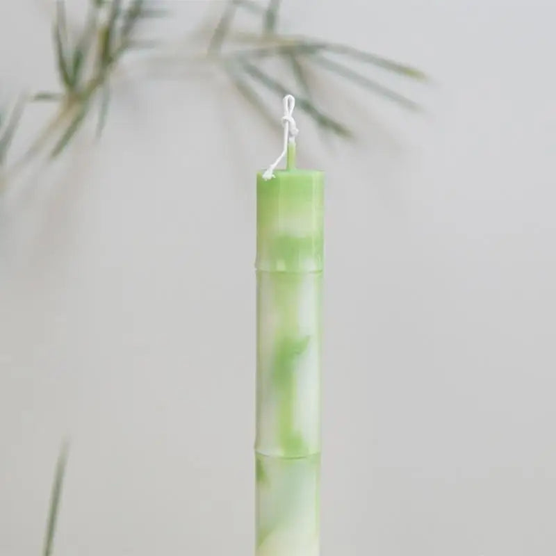 Handmade Bamboo Pillar Candle Mould silicone candle mold from MYKA Candles and Moulds, perfect for resin moulds and unique baking mould shapes.