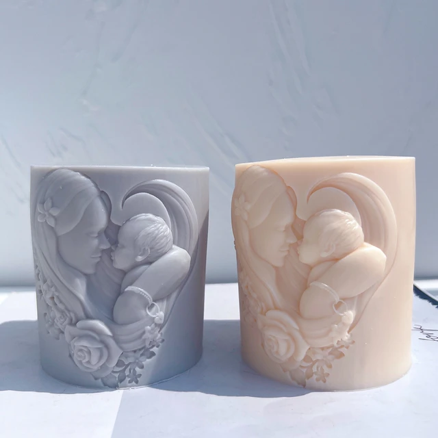 The Best Mama Candle Mould silicone candle mould by MYKA Candles and Moulds, a top choice for artistic resin moulds and baking moulds.
