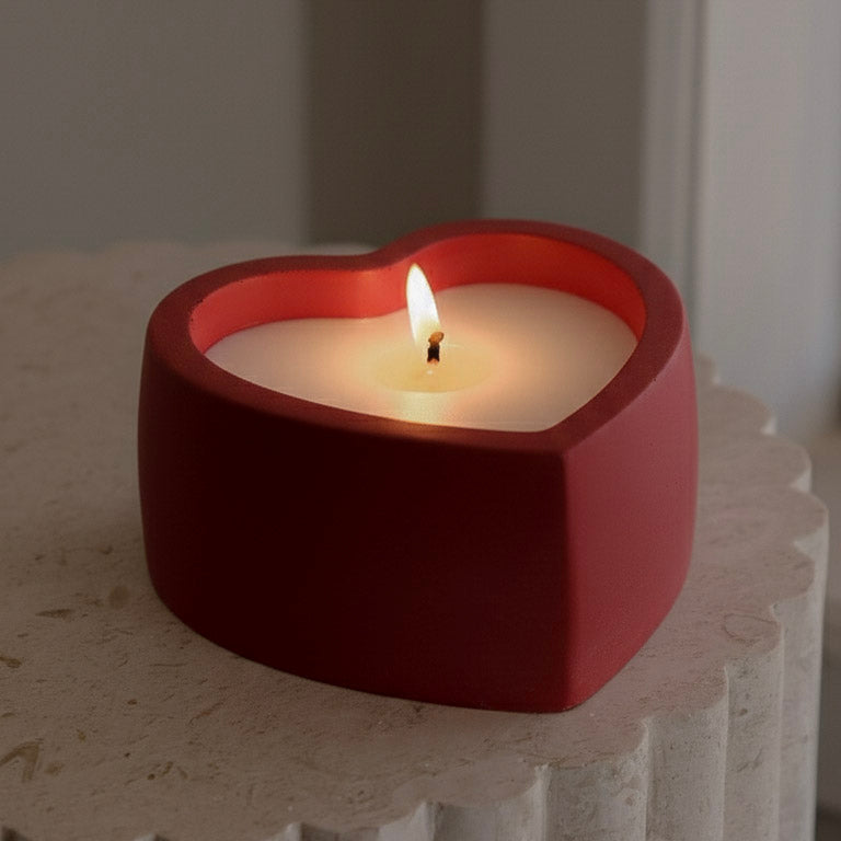 The Beveled Heart Vessel Silicone Mould silicone candle mould by MYKA Candles and Moulds, optimized for professional vessel casting and soap moulds.
