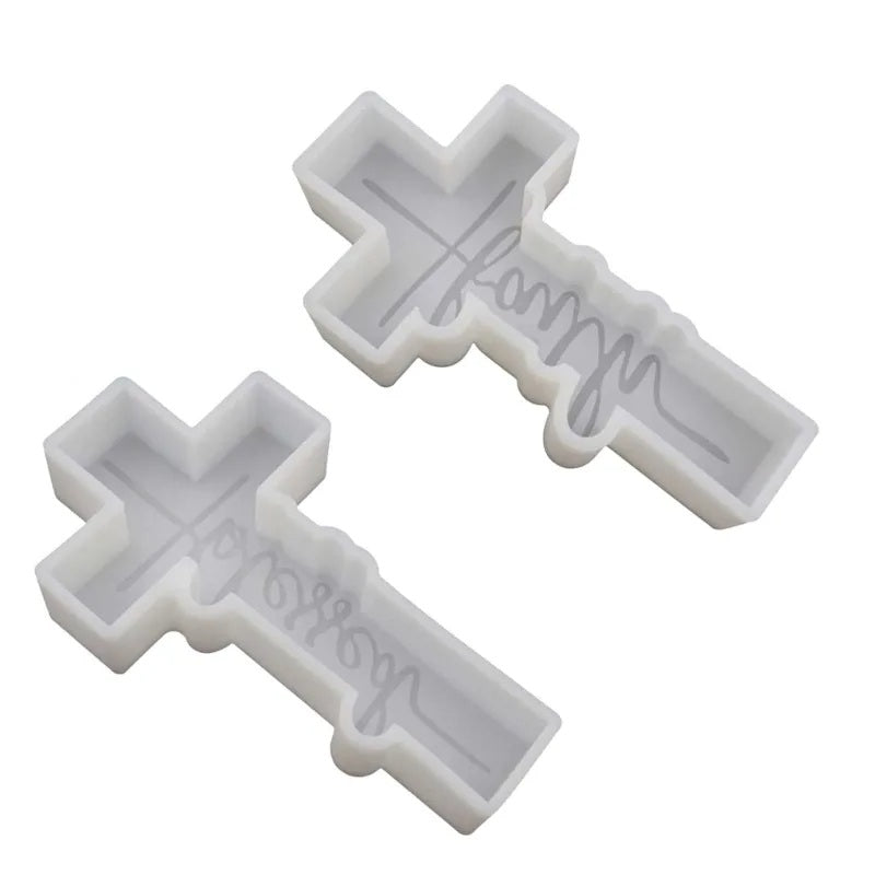 Precision-designed Blessed Cross Candle Mould silicone candle mold by MYKA Candles and Moulds for resin moulds and gourmet cake mould designs.