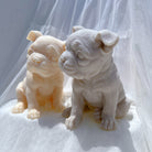 Showcasing the Boston Terrier Puppy Candle Mould silicone candle mould by MYKA Candles and Moulds for creative baking moulds and candle making.