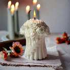 Close-up of the Bouquet Candle Mould silicone candle mould by MYKA Candles and Moulds for soy wax, soap moulds, and baking mould hobbyists.