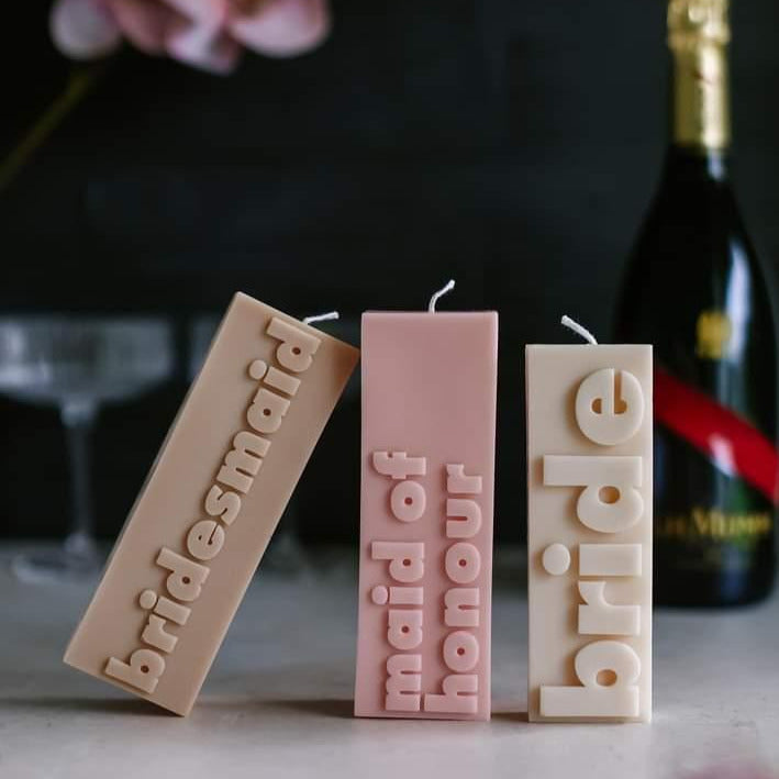 Crafting with the Bridal Candle Moulds silicone candle mould by MYKA Candles and Moulds, also used for soap, resin, and cake moulds.