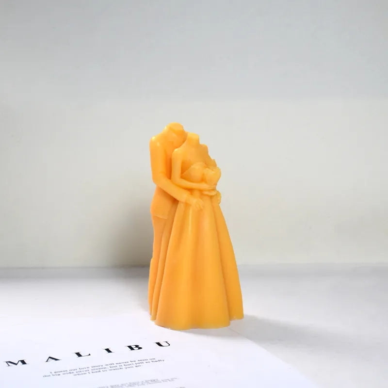 High-quality Bride & Groom Candle Mould silicone candle mould from MYKA Candles and Moulds, great for resin moulds and professional baking mould needs.
