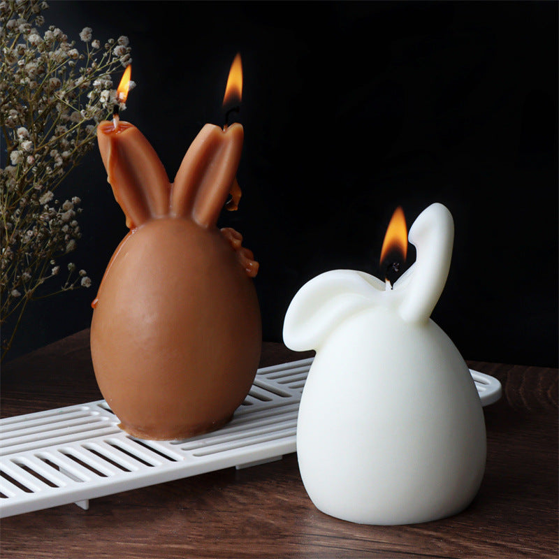 Durable Bunny Egg Candle Moulds silicone candle mould by MYKA Candles and Moulds, ideal for resin moulds, soap moulds, and cake mould creations.