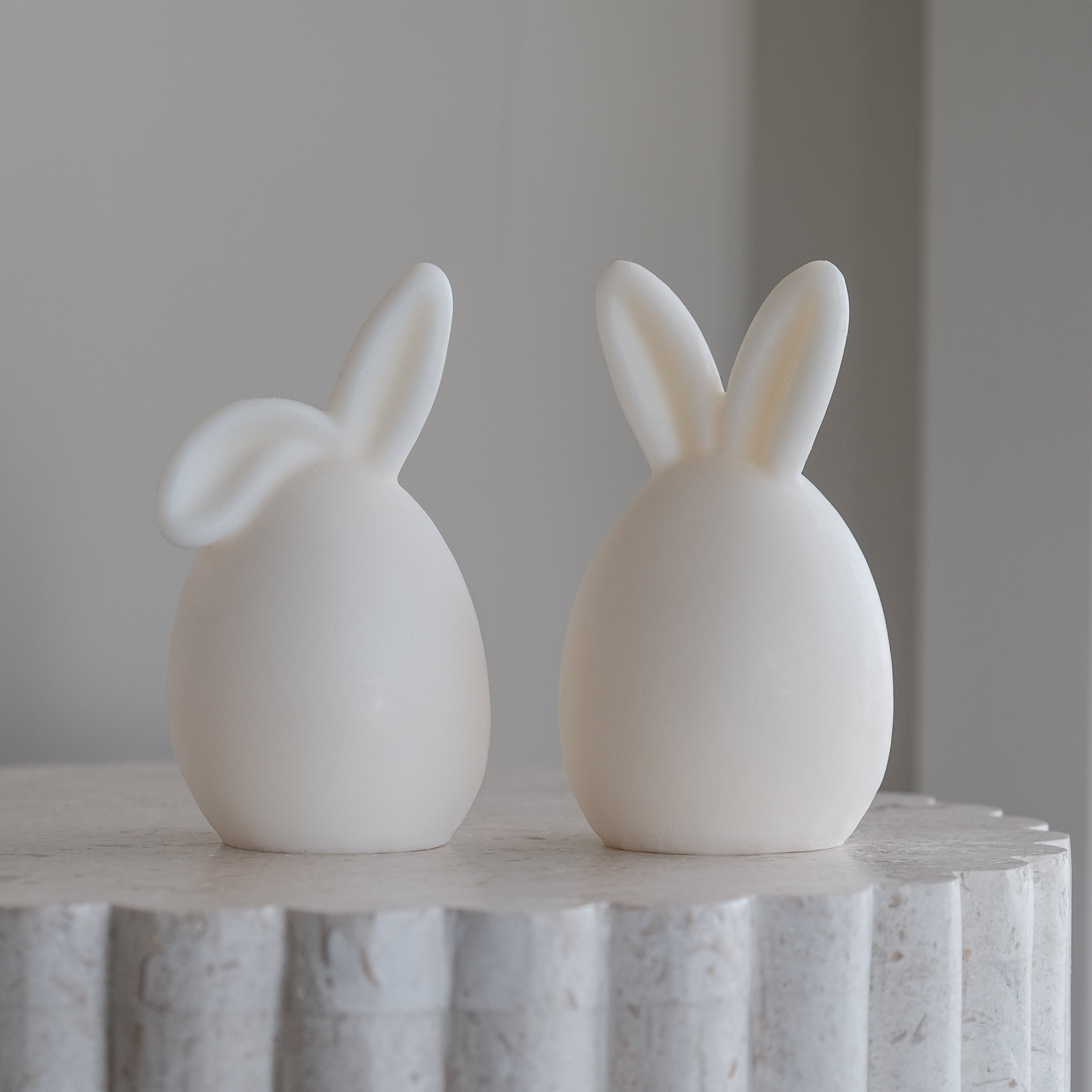 Professional Bunny Egg Candle Moulds silicone candle mould by MYKA Candles and Moulds, also used for resin moulds and baking mould designs.
