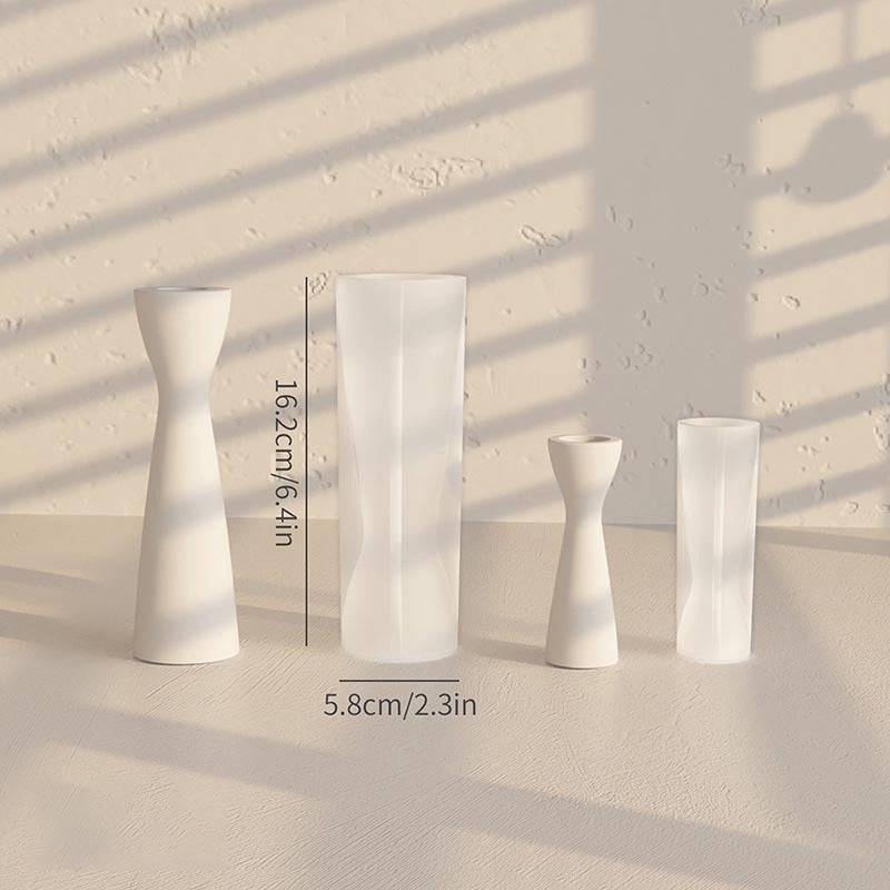 The flexible Candle Holder Candle Moulds silicone candle mould by MYKA Candles and Moulds, suitable for soap moulds and food-grade cake mould use.