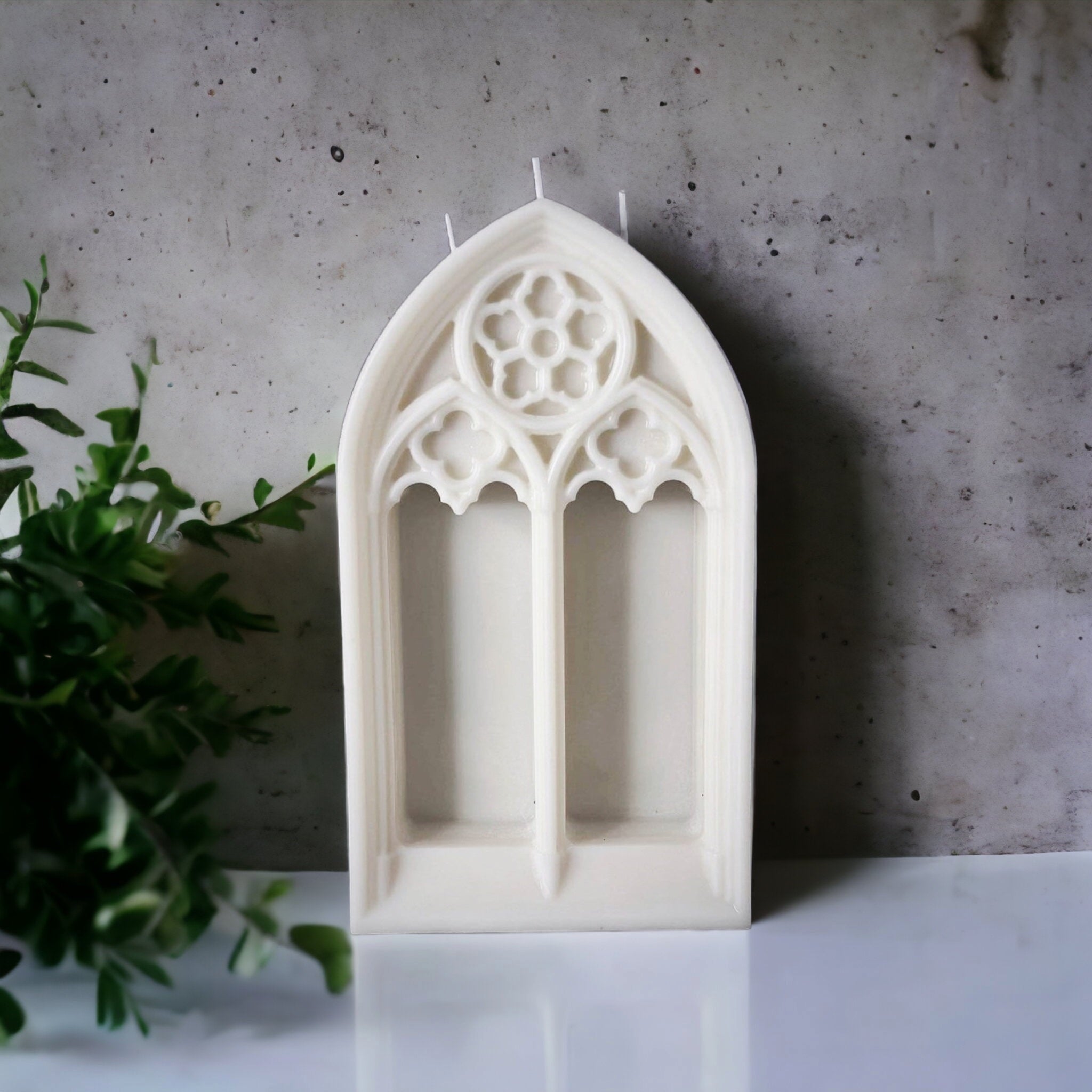 The Cathedral Window Candle Mould silicone candle mould by MYKA Candles and Moulds, a must-have for resin moulds and DIY baking mould enthusiasts.
