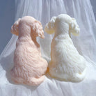 Crafting with the Cavalier King Charles Spaniel Puppy Candle Mould silicone candle mould by MYKA Candles and Moulds, also used for soap, resin, and cake moulds.