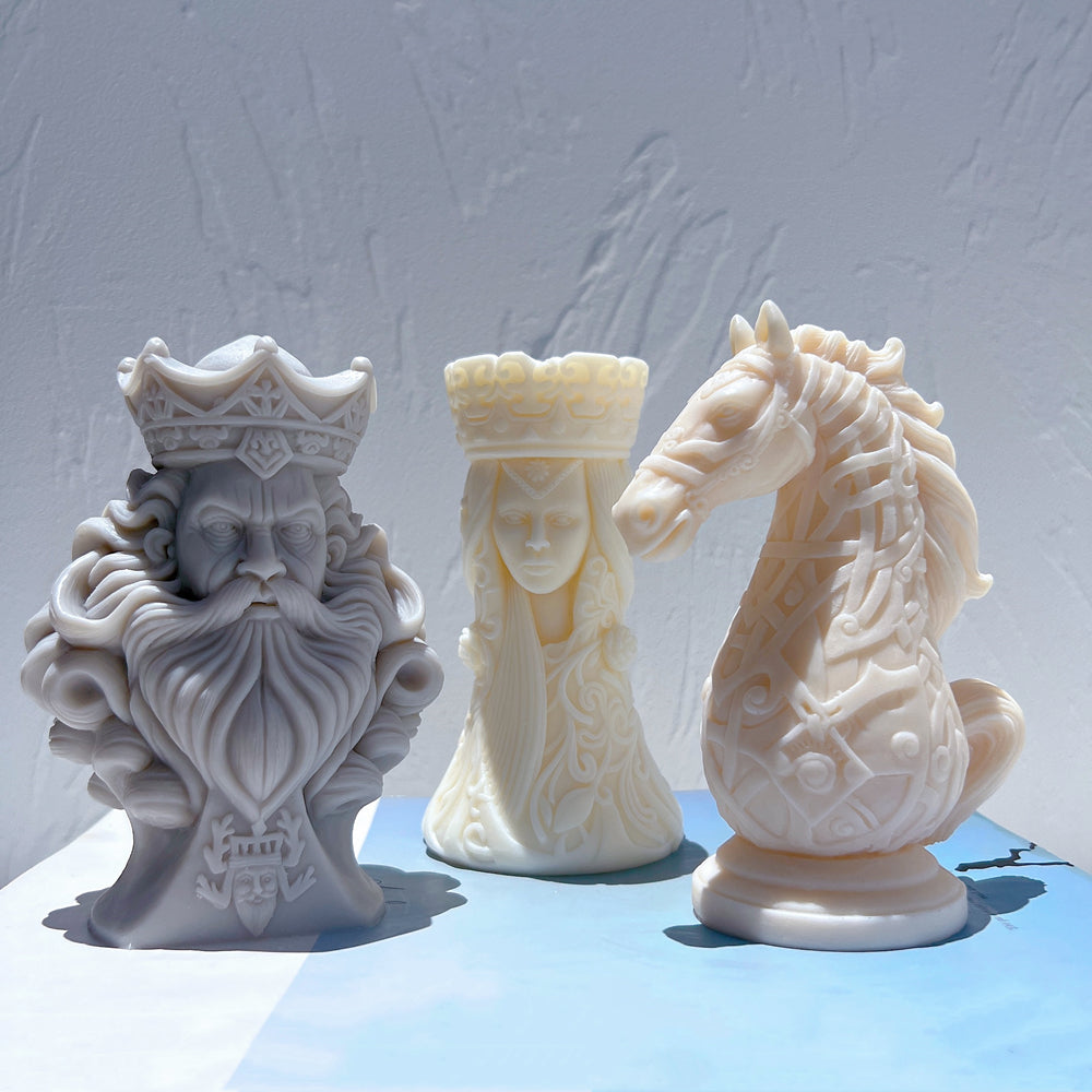 The Chess Candle Moulds silicone candle mould by MYKA Candles and Moulds, optimized for professional candle, soap, and cake moulds.