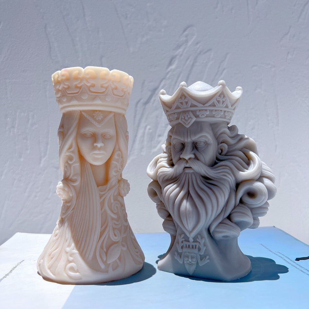A detailed Chess Candle Moulds silicone candle mould by MYKA Candles and Moulds, perfect for candle making, soap moulds, and resin moulds.