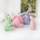 An intricate Choc Egg Bunny Candle Moulds silicone candle mold by MYKA Candles and Moulds, designed for aesthetic candles and resin moulds.