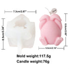 The Choc Egg Bunny Candle Moulds silicone candle mould from MYKA Candles and Moulds, a professional supply for candle, soap, and baking moulds.