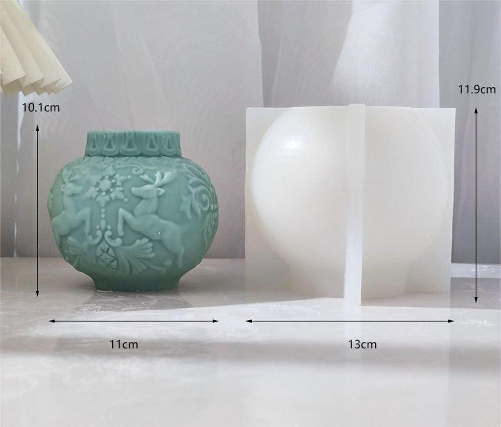 The Christmas Bauble Silicone Candle Moulds silicone candle mould by MYKA Candles and Moulds, a must-have for resin moulds and DIY baking mould enthusiasts.