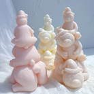 A premium Christmas Bears Silicone Candle Moulds silicone candle mold by MYKA Candles and Moulds, a versatile tool for soap, resin, and cake mould crafting.