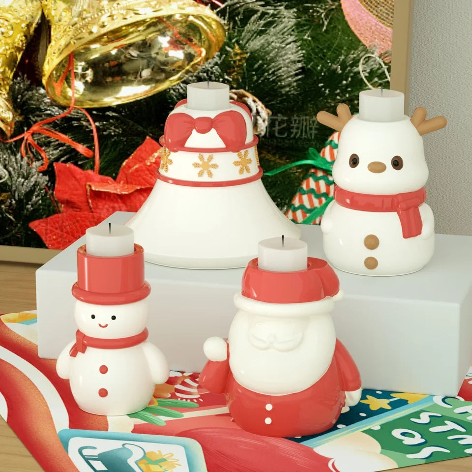 View of the Christmas Candle Holder Candle Moulds silicone candle mould from MYKA Candles and Moulds, ideal for DIY soap moulds and cake mould projects.