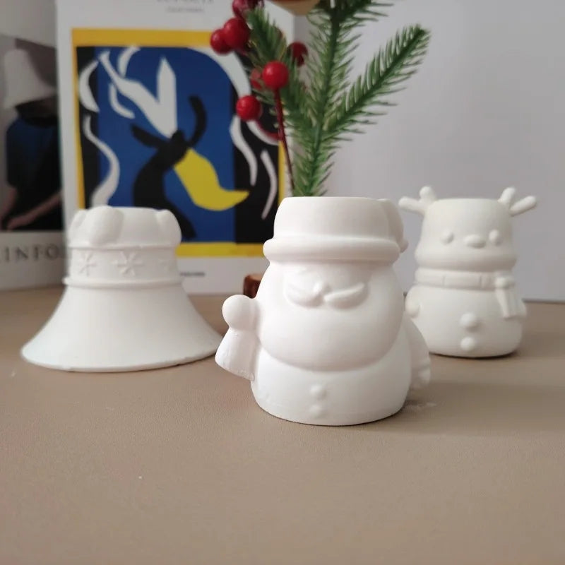 The flexible Christmas Candle Holder Candle Moulds silicone candle mould by MYKA Candles and Moulds, suitable for soap moulds and food-grade cake mould use.