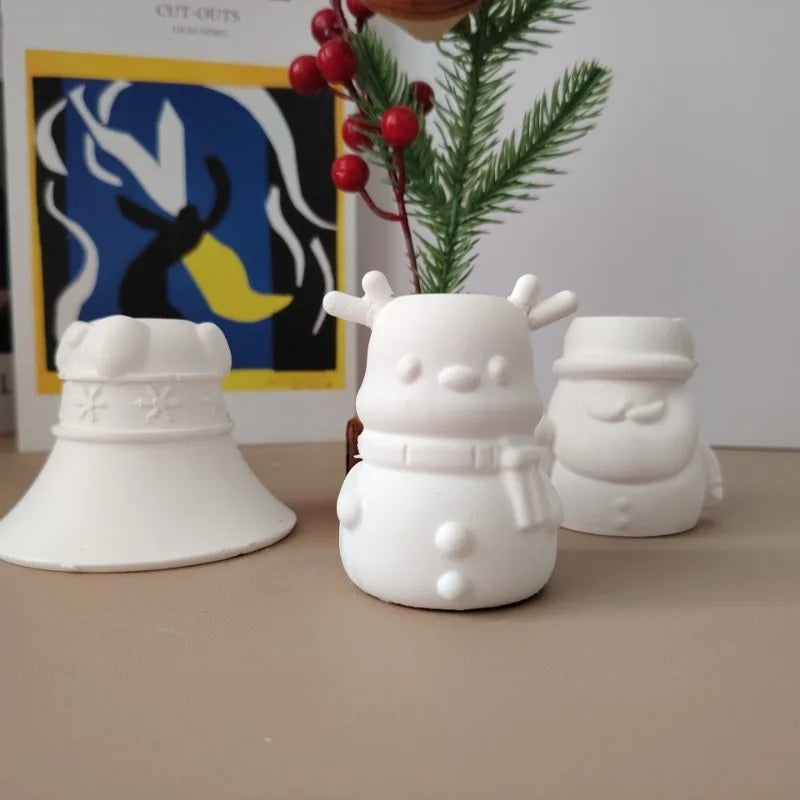 The Christmas Candle Holder Candle Moulds silicone candle mould by MYKA Candles and Moulds, perfect for small business candle, soap, and cake mould production.