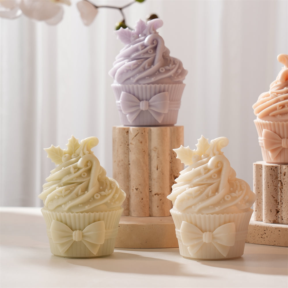 A versatile Christmas Cupcake Silicone Candle Mould silicone candle mould by MYKA Candles and Moulds, suitable for resin moulds and decorative cake mould shapes.