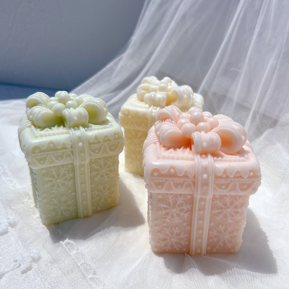 Durable Christmas Gift Box Candle Mould silicone candle mould by MYKA Candles and Moulds, ideal for resin moulds, soap moulds, and cake mould creations.