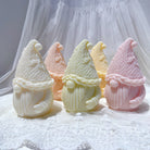 A heat-resistant Christmas Gnome Candle Mould silicone candle mould by MYKA Candles and Moulds, ideal for soap, resin, and baking mould applications.