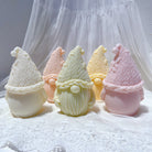 A high-performance Christmas Gnome Candle Mould silicone candle mold from MYKA Candles and Moulds for resin art and professional baking mould use.