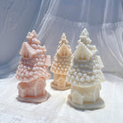 Durable Christmas Hut Candle Mould silicone candle mould by MYKA Candles and Moulds, ideal for resin moulds, soap moulds, and cake mould creations.