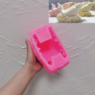 View of the Christmas Sleigh Candle Mould silicone candle mould from MYKA Candles and Moulds, ideal for DIY soap moulds and cake mould projects.