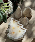 Precision-designed Christmas Tree Vessel Mould silicone candle mold by MYKA Candles and Moulds for resin vessels and decorative jars.