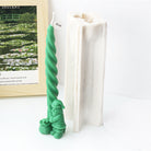 A high-performance Christmas Twisted Pillar Silicone Candle Moulds silicone candle mold from MYKA Candles and Moulds for resin art and professional baking mould use.