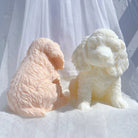 Crafting with the Cocker Spaniel Puppy Candle Mould silicone candle mould by MYKA Candles and Moulds, also used for soap, resin, and cake moulds.