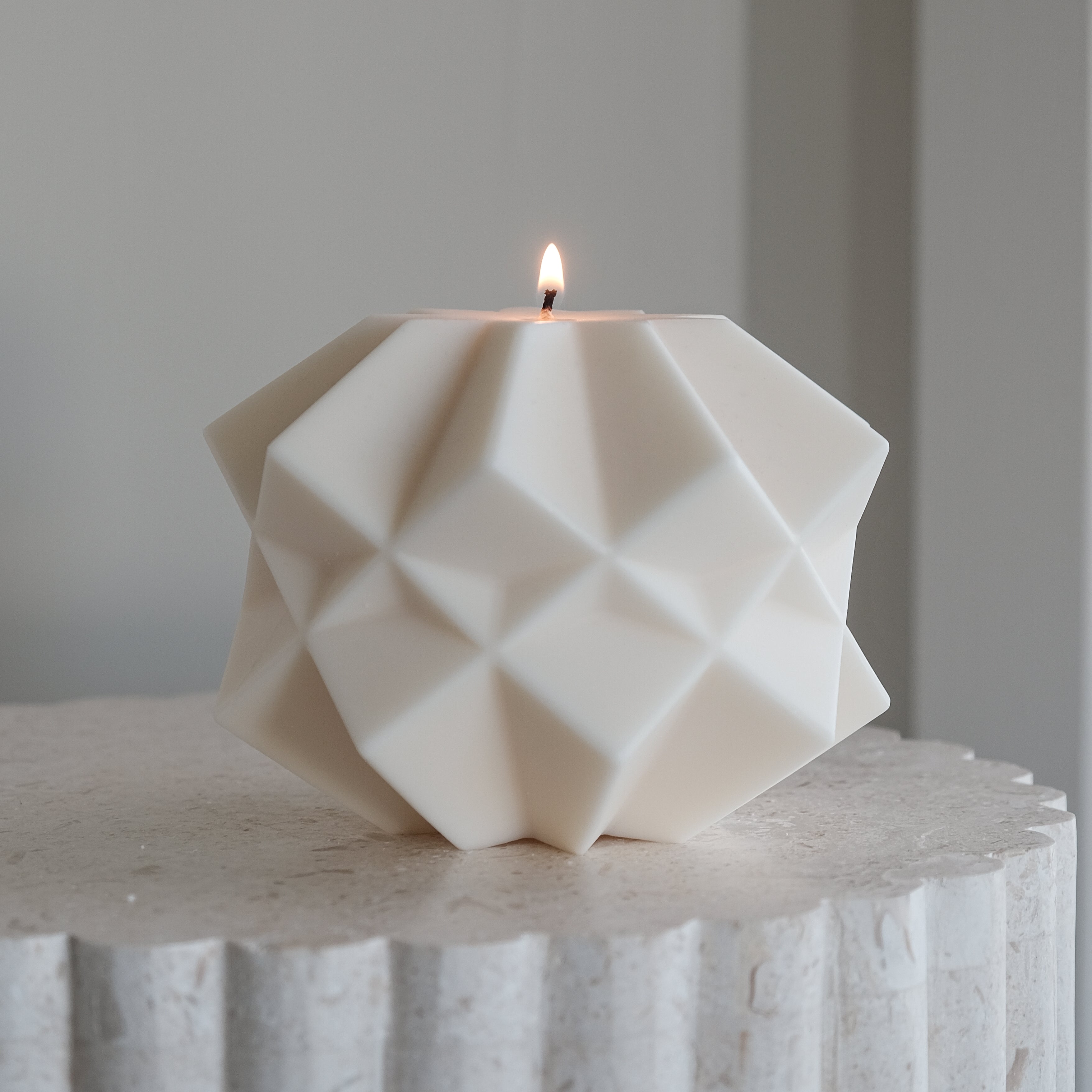 A Crystal Candle Mould silicone candle mold by MYKA Candles and Moulds, designed for easy release in soap, resin, and cake mould casting.