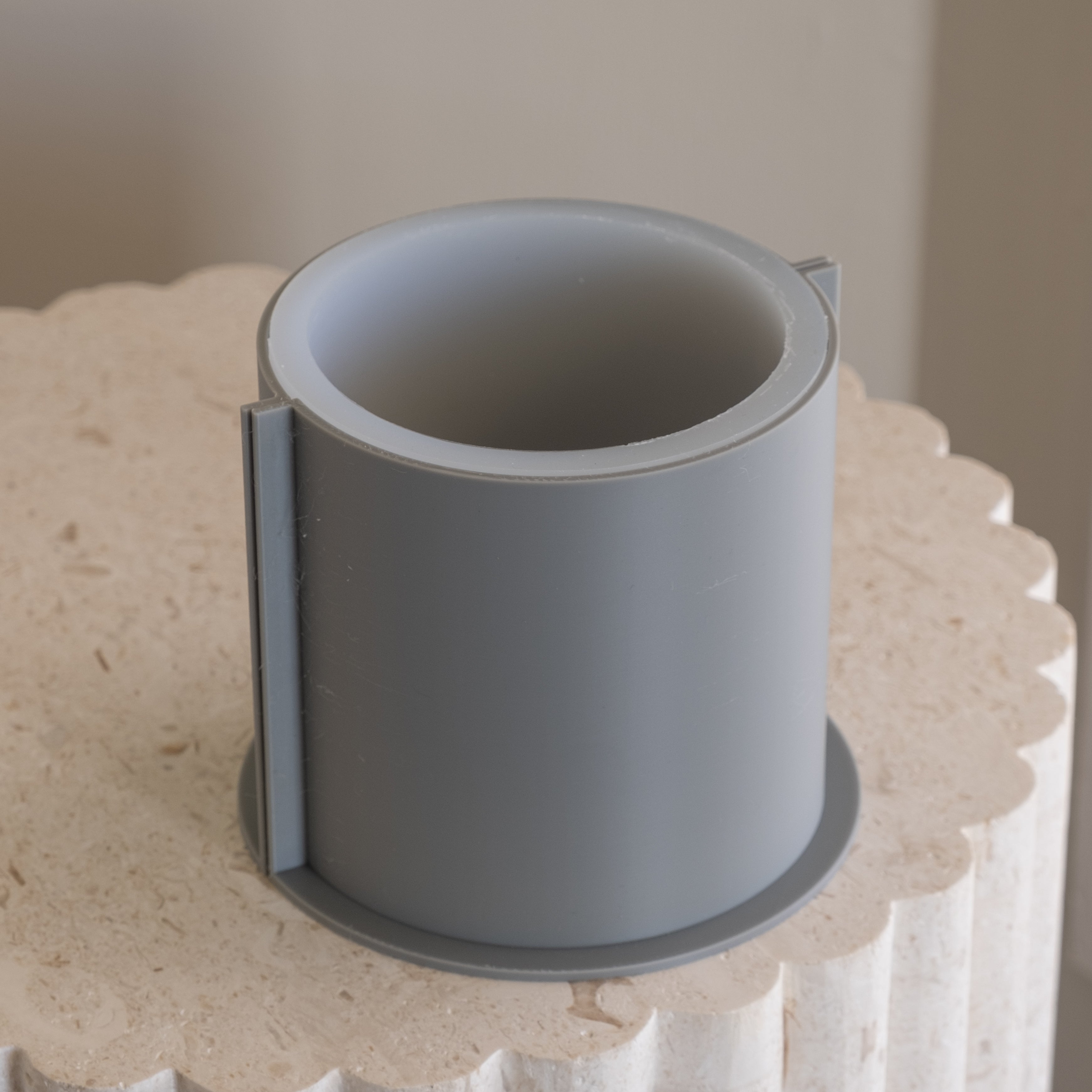 A detailed Custom Candle Wax Refill Silicone Candle Mould silicone candle mould by MYKA Candles and Moulds, perfect for candle making, soap moulds, and resin moulds.